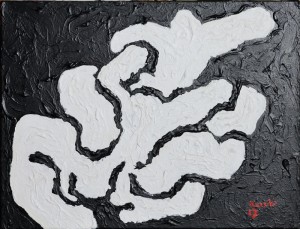"Forza della cultura", 2017 - acrilico su tela, 35x45 cm   